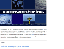 Tablet Screenshot of oceanweather.com